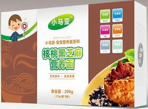 小馬亞核桃黑芝麻營養(yǎng)面