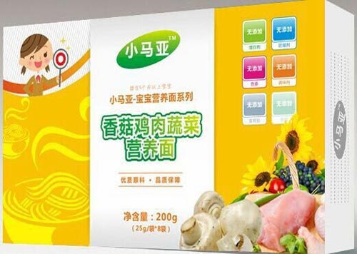 小馬亞香菇雞肉蔬菜營養(yǎng)面