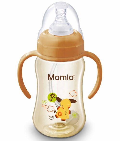 苗苗樂標口弧形PPS奶瓶210ML