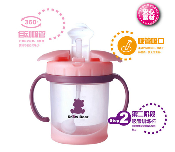 小白熊吸管訓練杯