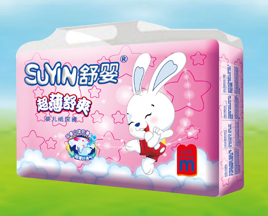 舒嬰超薄舒爽嬰兒紙尿褲M(mǎn)碼32片