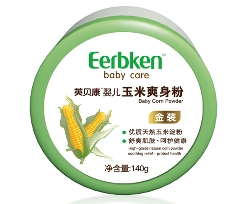 英貝康嬰兒玉米爽身粉