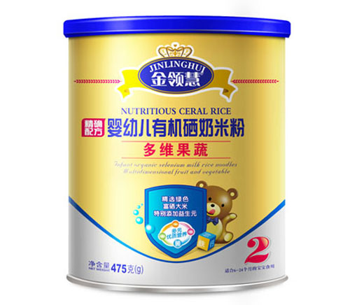 金領慧多維果蔬嬰幼兒有機硒米粉2段