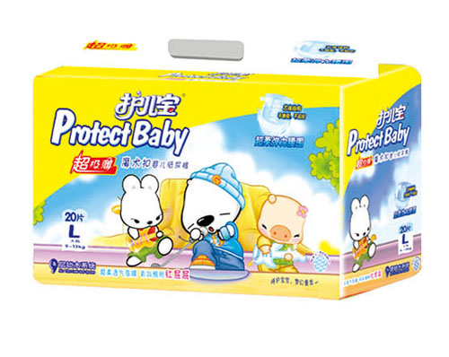 護(hù)兒寶超級(jí)薄彈力嬰兒紙尿褲L碼20片