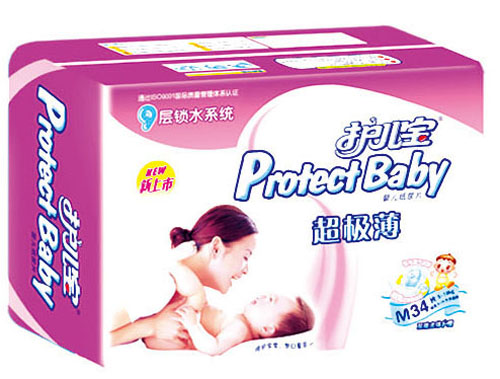 護兒寶超級薄嬰兒紙尿片M碼34片