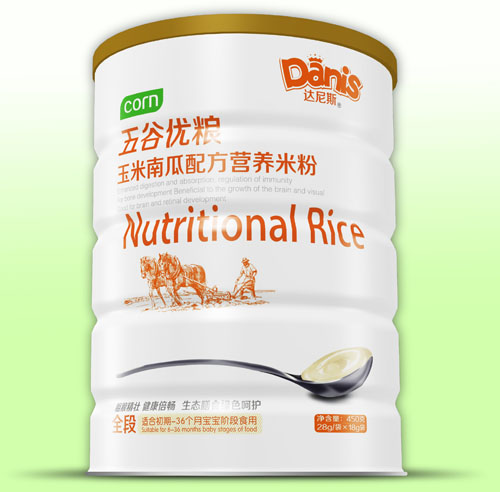 達(dá)尼斯五谷優(yōu)糧玉米南瓜米粉聽裝