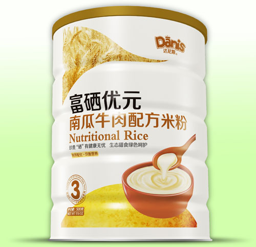達尼斯富硒優(yōu)元南瓜牛肉米粉3段