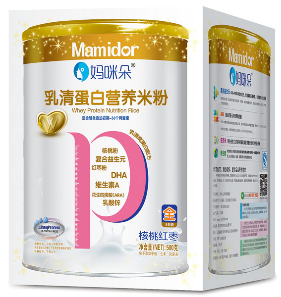 媽咪朵核桃紅棗乳清蛋白營養(yǎng)米粉盒裝