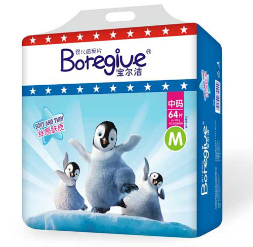 寶爾潔絲感膚質(zhì)嬰兒紙尿片M碼64片