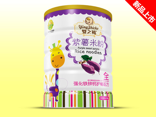 嬰之初強化鐵鋅鈣護暢紫薯米粉鐵聽