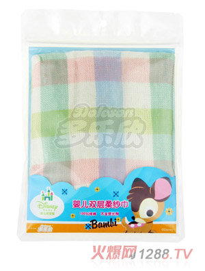 迪士尼寶寶嬰兒雙層柔紗巾