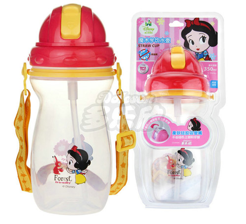 迪士尼寶寶魔術(shù)滑蓋學飲吸管水壺