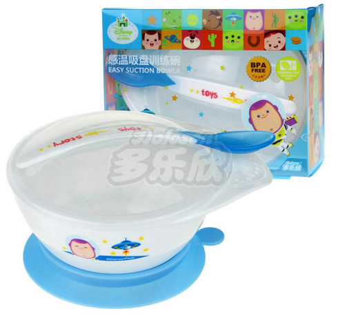 迪士尼寶寶感溫吸盤(pán)訓(xùn)練碗