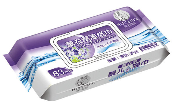 灰樹(shù)熊薰衣草濕紙巾83片裝