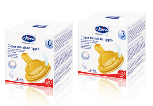 積高仿真防脹氣奶嘴盒裝(寬口徑)M碼