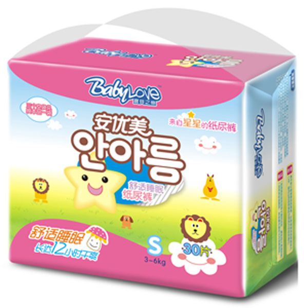 寶貝之戀舒適睡眠紙尿褲S30片