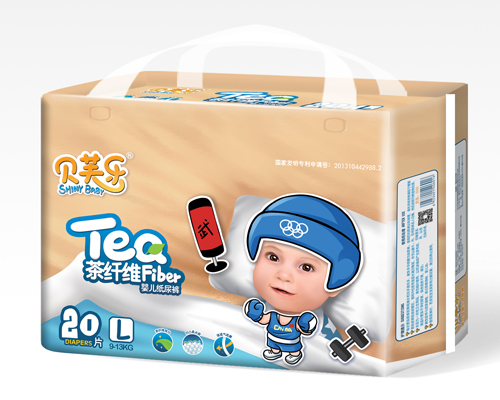 復(fù)件 貝芙樂(lè)茶纖維嬰兒紙尿褲L碼20片