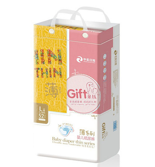 親撫薄系列嬰兒紙尿褲L碼52片大包