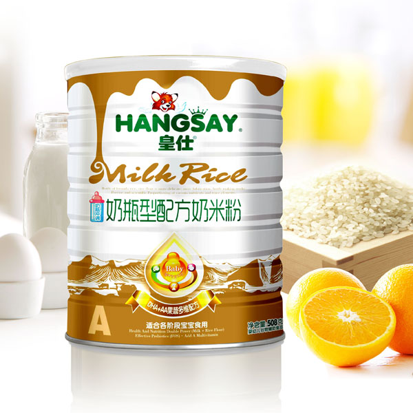 皇仕DHA+AA果蔬多維配方奶瓶型奶米粉