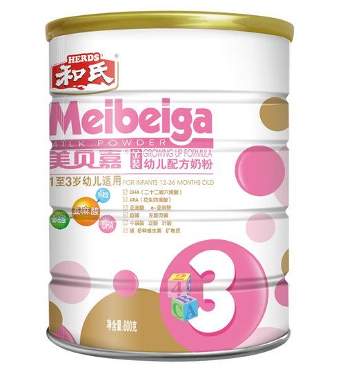 美貝嘉幼兒配方牛奶粉3段