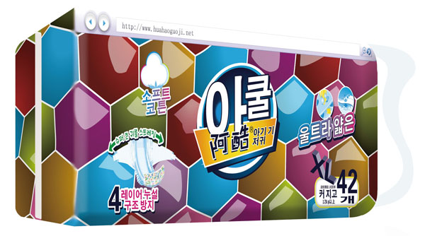 阿酷嬰兒紙尿褲XL42片