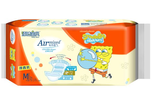 添禧寶貝復(fù)合透氣超薄紙尿褲M碼便攜裝