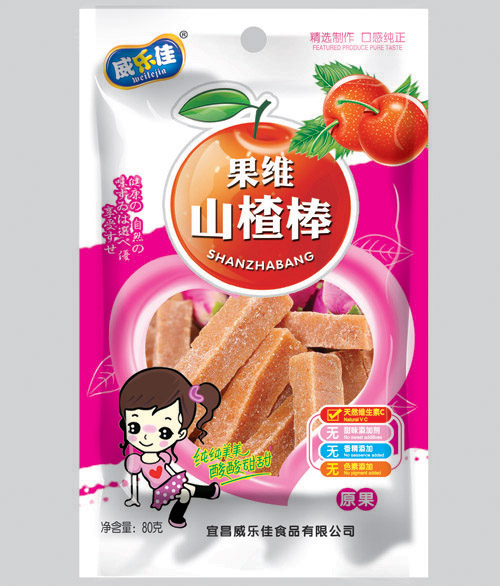 威樂(lè)佳果維山楂棒原果味