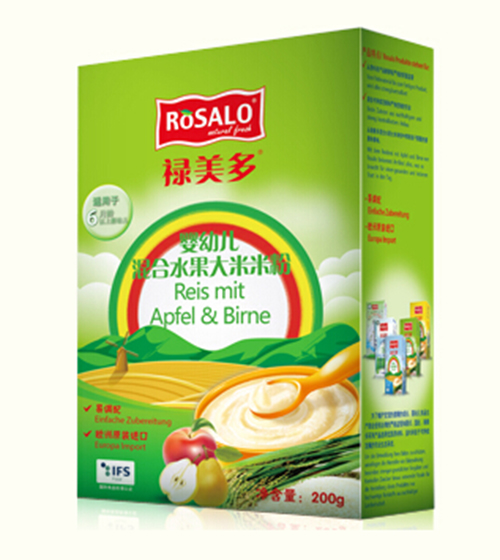 祿美多嬰幼兒混合水果大米米粉