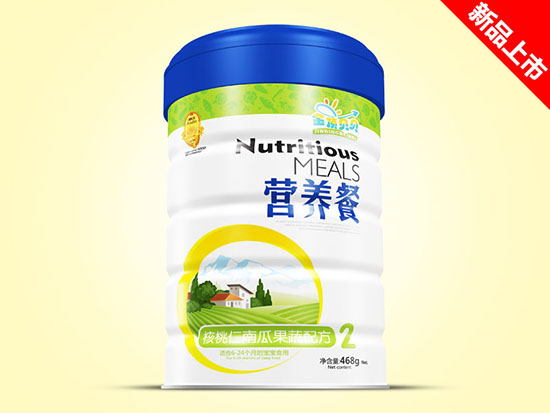 金頂貝貝營養(yǎng)餐鐵聽-核桃仁南瓜果蔬