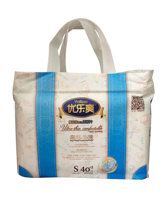 優(yōu)樂(lè)爽親膚柔薄瞬吸收嬰兒紙尿片S40+2片