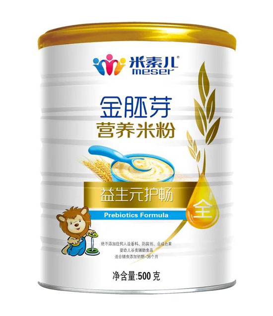 米素兒益生元護(hù)腸金胚芽營養(yǎng)米粉聽裝