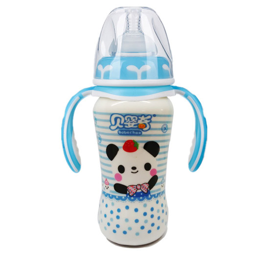 貝嬰奇300ml陶瓷奶瓶(藍)