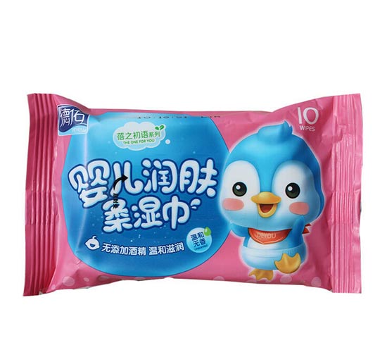 德佑一次性嬰兒潤膚濕巾10片