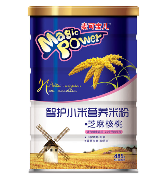 麥可寶兒芝麻核桃智護小米營養(yǎng)米粉