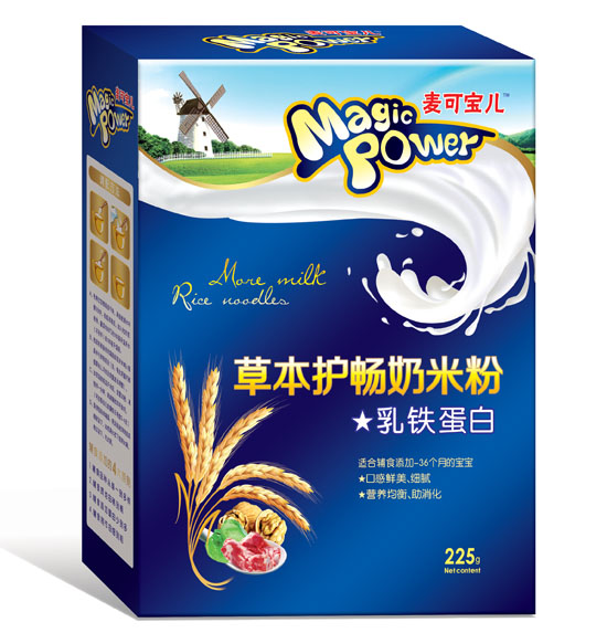 麥可寶兒乳鐵蛋白草本護(hù)暢奶米粉盒裝