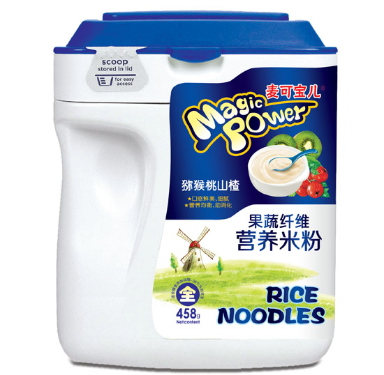 麥可寶兒獼猴桃山楂果蔬纖維營養(yǎng)米粉