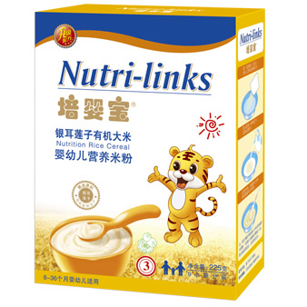 培嬰寶銀耳蓮子有機(jī)大米嬰幼兒營養(yǎng)米粉