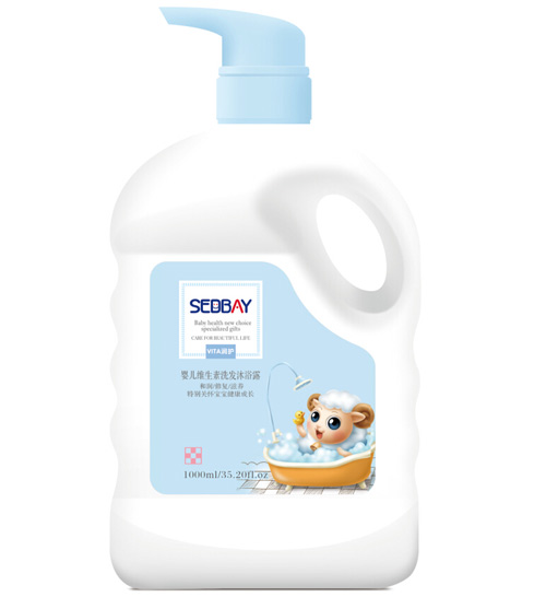 喜得貝嬰兒維生素洗發(fā)沐浴露1000ml