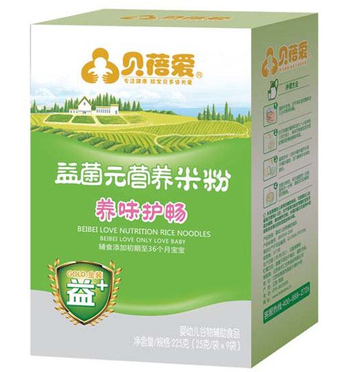 貝蓓愛益菌元養(yǎng)味護暢米粉盒裝