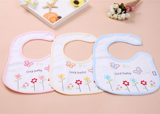 金色小魚(yú)單面蘆薈纖維小蜜蜂口水圍