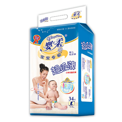 寶寶專家超級(jí)薄嬰兒紙尿褲L碼34片