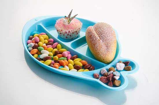 樂(lè)米樂(lè)海洋之星兒童分格盤(藍(lán))