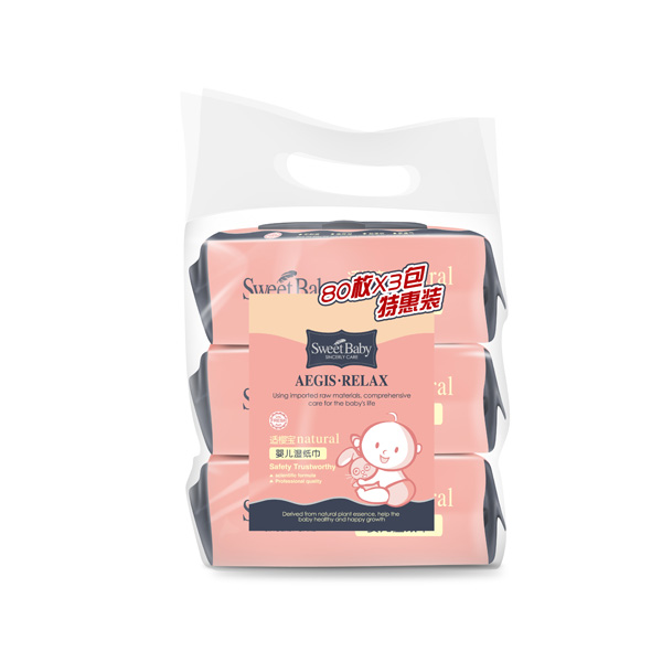 新適櫻寶嬰兒濕紙巾(翻蓋)80枚X3