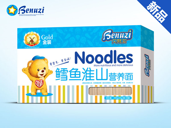 貝努滋面條盒裝-鱈魚淮山