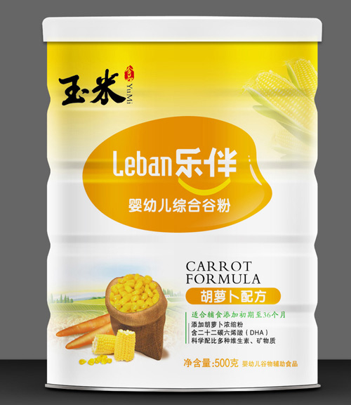 樂(lè)伴胡蘿卜配方玉米谷粉500克