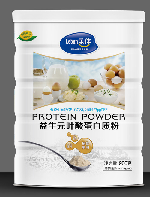 樂(lè)伴益生元葉酸蛋白質(zhì)粉900克