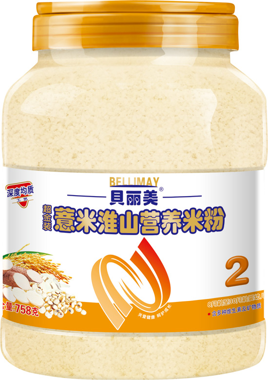 貝麗美薏米淮山營養(yǎng)米粉758克2段