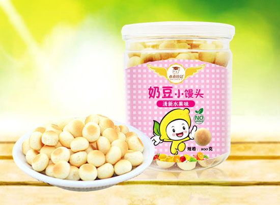 點點日記清新水果味奶豆小饅頭