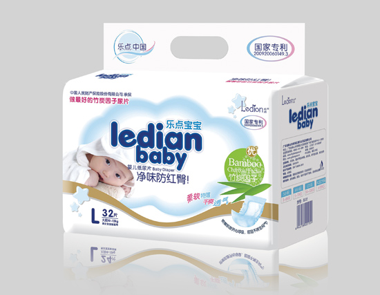 樂(lè)點(diǎn)寶寶凈味防紅臀尿片L32片