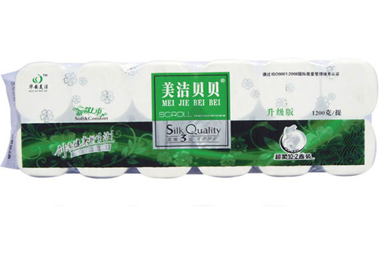 美潔貝貝綠超柔無(wú)芯12卷1200g
